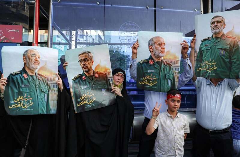 遇袭的伊朗将领